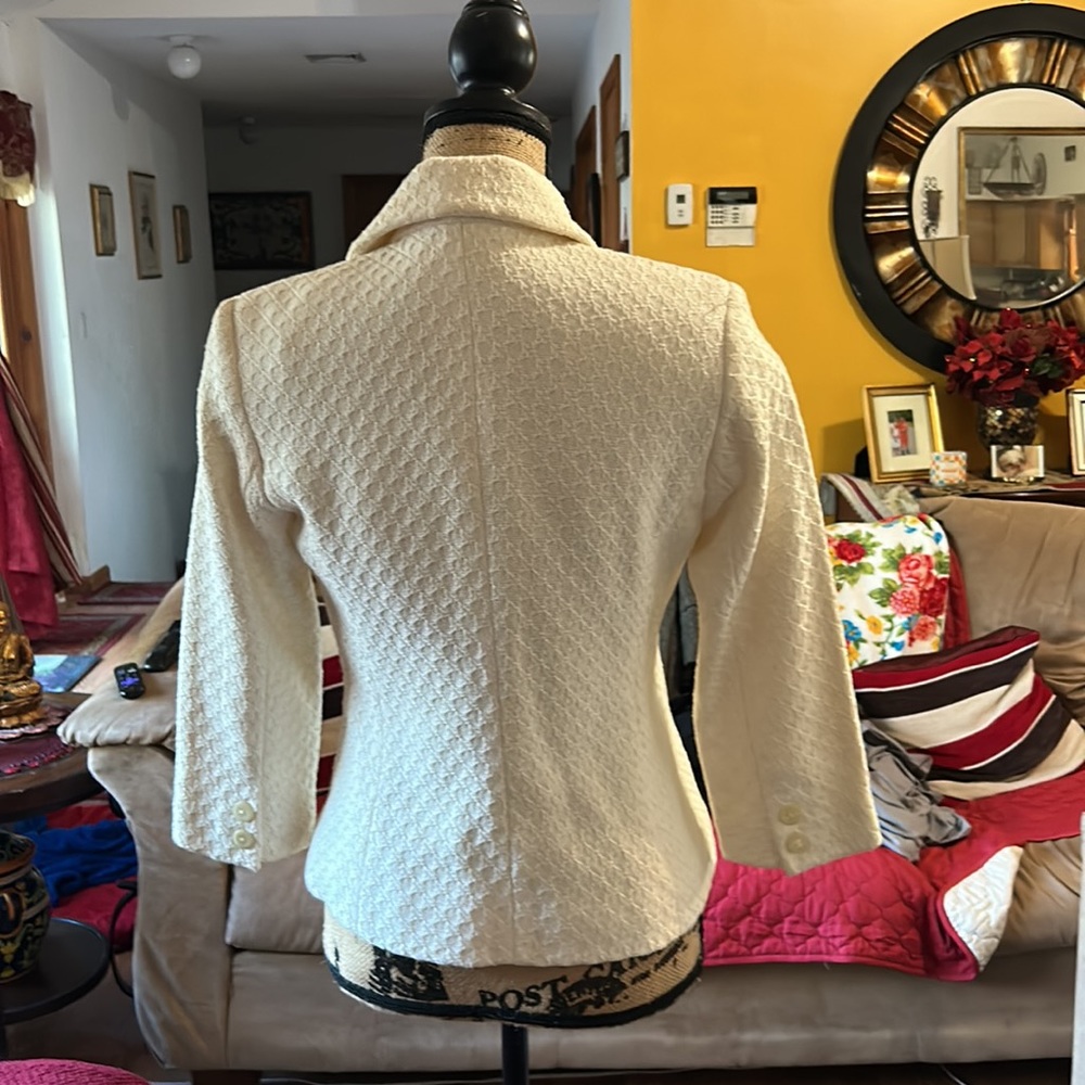Jacket winter white three quarter sleeve - Picture 2 of 3